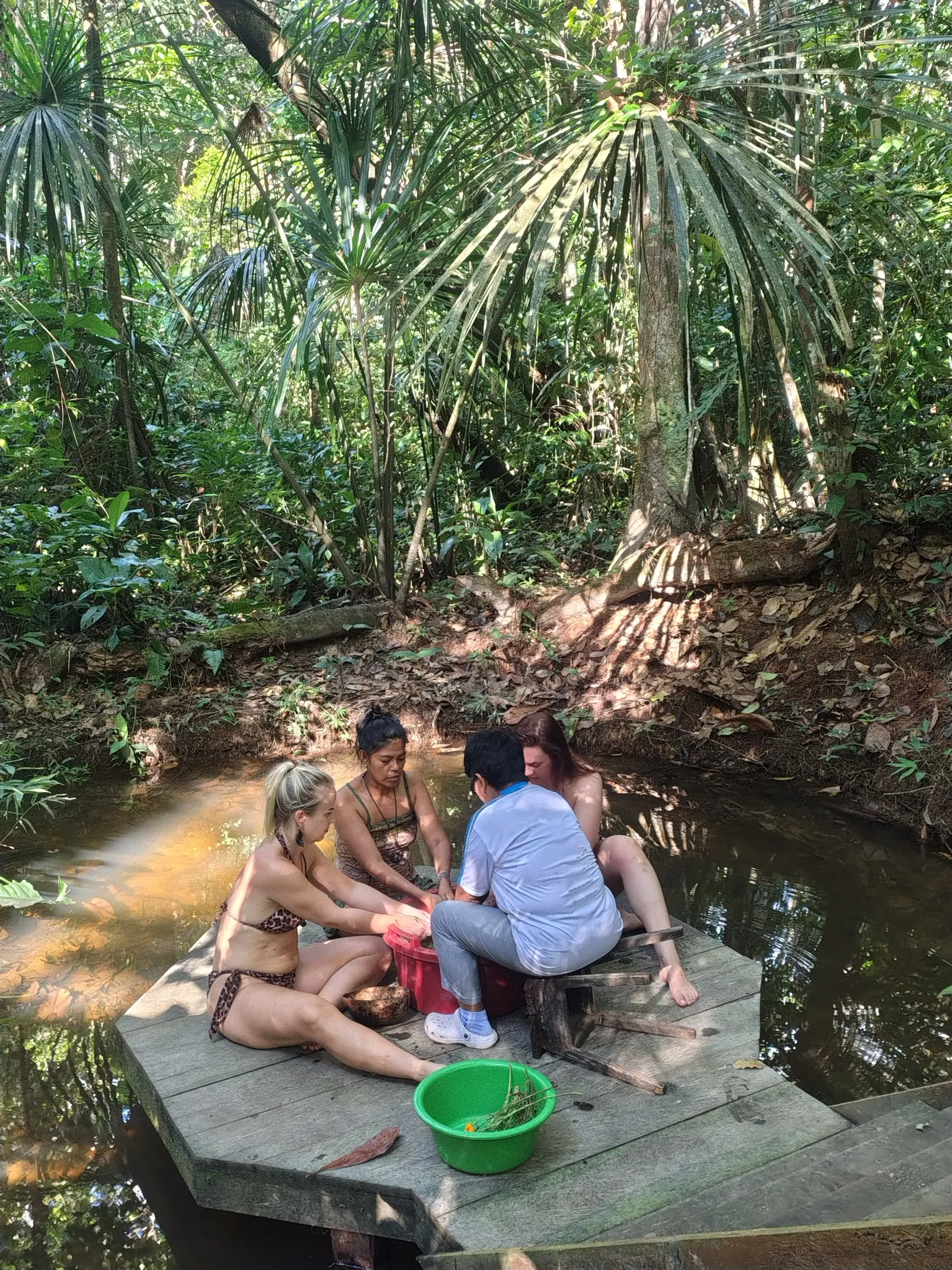 A quiet corner of the Ayaselva healing center in the jungle near Tamshiyacu.